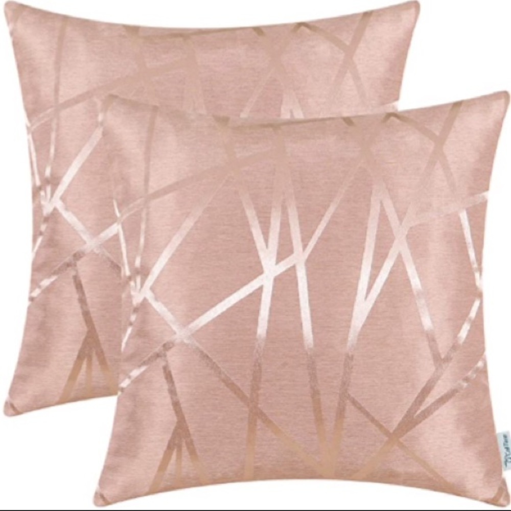 CaliTime Abstract lines Throw Pillow Cases Home Decor Modern Shining & flat Set